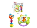 HAND BEAT DRUM W/LIGHT & MUSIC & BABY RATTLE 1PCS
