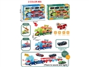 DEFORMATION CATAPULT CAR SET W/LIGHT & SOUND & CAR 4PCS(INCLUDED BATTERY),2COLOURS