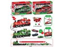 DEFORMATION CATAPULT CAR SET W/LIGHT & SOUND & CAR 4PCS(NO INCLUDED BATTERY),2COLOURS