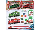 CATAPULT CAR SET W/CAR 4PCS,2COLOURS