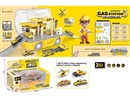 GAS STATION CAR STORAGE BOX(2PCS FREE WAY CAR+CATAPULT+PLANE)