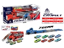 CATAPULT STORAGE TRUCK W/FREE WAY DIE-CAST CAR 2PCS,2COLOURS