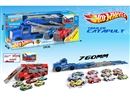 CATAPULT STORAGE TRUCK W/FREE WAY DIE-CAST CAR 2PCS,2COLOURS