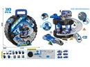 CATAPULT POLICE TIRE PARKING LOT SET W/FREE WAY DIE-CAST CAR 2PCS