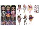 10"JOINTS BODY DOLL W/ACCESSORIES,3ASST
