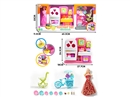 KITCHEN SET W/DOLL & LIGHT & MUSIC