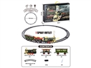 B/O TRAIN RAIL SET W/LIGHT & SOUNDS & SPRAY 28PCS