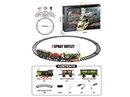 B/O TRAIN RAIL SET W/LIGHT & SOUNDS & SPRAY 30PCS