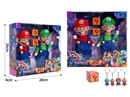 RUBBER DOLL W/LIGHT & MUSIC,2PCS