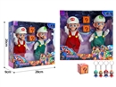 RUBBER DOLL W/LIGHT & MUSIC,2PCS