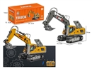 11-CHANNEL R/C DIE-CAST CONSTRUCTION TRUCK W/LIGHT & MUSIC（INCLUDED BATTERY）,2COLOURS