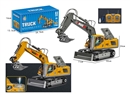 13-CHANNEL R/C DIE-CAST CONSTRUCTION TRUCK W/LIGHT & MUSIC & SPRAY（INCLUDED BATTERY）,2COLOURS