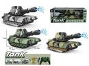 10-CHANNEL R/C WATER BULLET TANK W/LIGHT & MUSIC（INCLUDED BATTERY）,3COLOURS