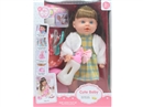 13"BLOW MOLD DOLL W/ACCESSORIES & 12 SOUND IC(INCLUDED BATTERY)