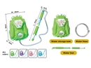 WATER GUN W/BACKPACK,4COLOURS