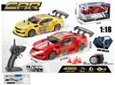 R/C CAR W/LIGHT & SPRAY（INCLUDED BATTERY）,2COLOURS