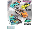 FRICTION CAR W/LIGHT & MUSIC & SPRAY(INCLUDED BATTERY）,8PCS/DISPLAY BOX,3COLOURS