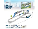 DIY拼装电动轨道列车/79PCS