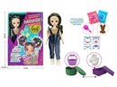 11"JOINTS BODY DOLL W/3D EYES & ACCESSORIES