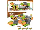 FRICTION DINOSAUR TRUCK SET,2ASST