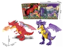 B/O DINOSAUR W/LIGHT & SOUND & SPRAY(NOT INCLUDED BATTERY),2COLOURS
