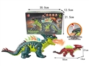 B/O DINOSAUR W/LIGHT & SOUND & SPRAY(NOT INCLUDED BATTERY),2COLOURS