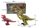 B/O DINOSAUR W/LIGHT & SOUND(NOT INCLUDED BATTERY),2COLOURS