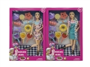 11"JOINTS BODY DOLL W/ACCESSORIES,2ASST
