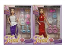 11"JOINTS BODY DOLL W/ACCESSORIES,2ASST