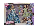 11"SOLID BODY DOLL 2PCS W/ACCESSORIES