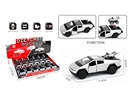 1:36 PULL BACK DIE-CAST CAR W/MOTORCYCLE,12PCS/DISPLAY BOX
