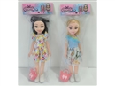 14"BLOW MOLD DOLL W/MUSIC,2ASST