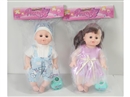 14"BLOW MOLD DOLL W/ACCESSORIES & 4 SOUND IC,2ASST