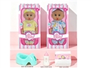 14"BLOW MOLD DOLL W/ACCESSORIES & 3D EYES & 12 SOUND IC(INCLUDED BATTERY),2ASST