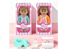 14"BLOW MOLD DOLL W/ACCESSORIES & 3D EYES & 12 SOUND IC(INCLUDED BATTERY),2ASST