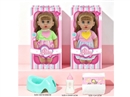 14"BLOW MOLD DOLL W/ACCESSORIES & 3D EYES & 12 SOUND IC(INCLUDED BATTERY),2ASST