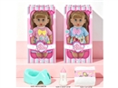 14"BLOW MOLD DOLL W/ACCESSORIES & 3D EYES & 12 SOUND IC(INCLUDED BATTERY),2ASST