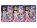 14"RUBBER DOLL W/ACCESSORIES & 3D EYES，3ASST