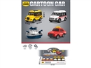 PULL BACK CAR, 12PCS/DISPLAY BOX ,4COLOURS