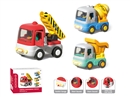 FREE WAY CONSTRUCTION CAR W/SOUND,3ASST(INCLUDE BATTERY)