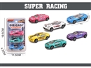 PULL BACK DIE-CAST CAR 3PCS,2ASST