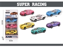 PULL BACK DIE-CAST CAR 3PCS,2ASST