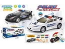 FREE WAY STORAGE POLICE CAR W/LIGHT & MUSIC & ACCESSORIES & 6 PCS FREE WAY DIE-CAST CAR，2COLOURS