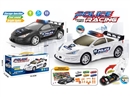 FREE WAY STORAGE POLICE CAR W/LIGHT & MUSIC & ACCESSORIES & 6 PCS FREE WAY DIE-CAST CAR，2COLOURS