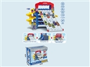 SLIDING PARKING LOT SET W/DIE-CAST CAR 8PCS