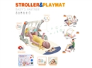 BABY STROLLER & PLAYMAT W/LIGHT & MUSIC