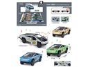 FRICTION DIE-CAST CAR W/LIGHT & SOUND, ,6PCS/DISPLAY BOX(INCLUDE BATTERY)