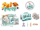 PLUSH DOG W/DOCTOR SET & CAGE