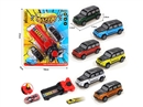 1:56 PULL BACK DIE-CAST CAR 2 COLORS W/CATAPULT