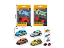 1:56 PULL BACK DIE-CAST BOUNCE CAR W/CATAPULT